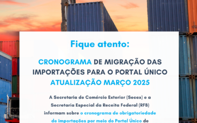 DUIMP – Atualização Março/2025 – Cronograma de migração das importações