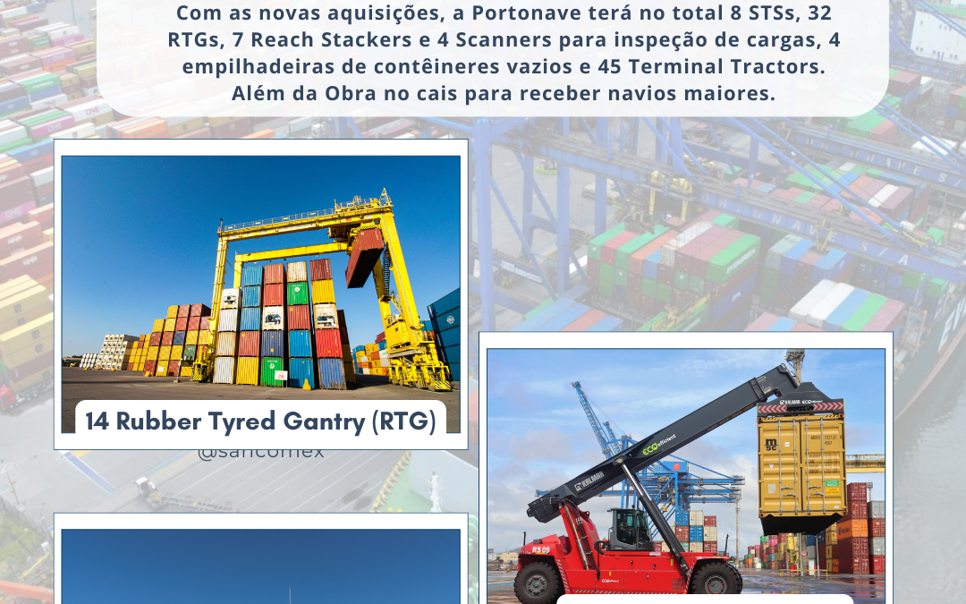 Notícias: Portonave investe R$ 439 milhões em equipamentos 100% elétricos