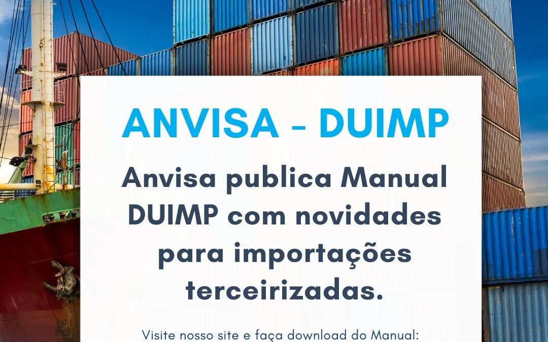 Anvisa – Manual DUIMP para importações terceirizadas