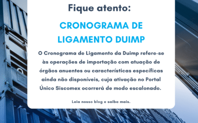 Cronograma de ligamento DUIMP – Atualização 03/11/25