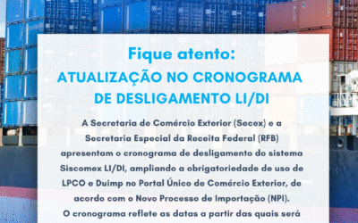 Cronograma de Desligamento LI/DI – Atualização 12/12/25