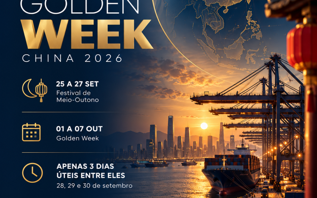 Golden Week na China 2026: impactos no comércio exterior e como se preparar